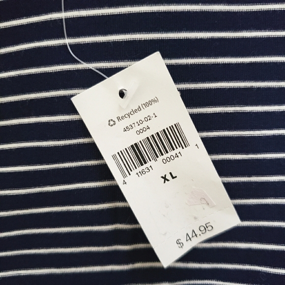 GAP Foldover Navy and White Striped Skirt Women's XL NWT - Picture 2 of 7